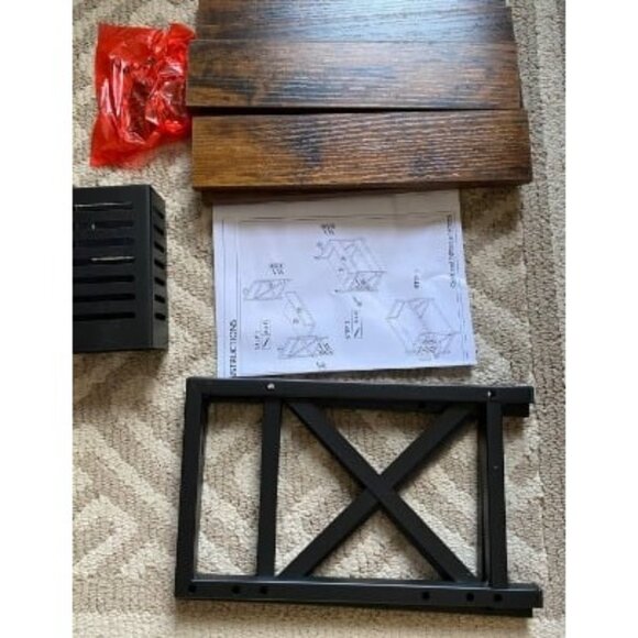 New Coffee Bar Accessories Organizer, Spice Rack Organizer, Wooden Kitchen Count - Picture 4 of 4